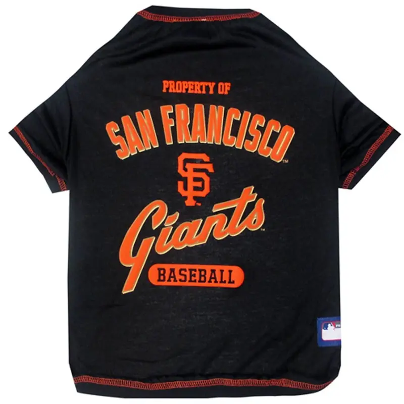 San Francisco Giants Dog T-Shirt - Black Small