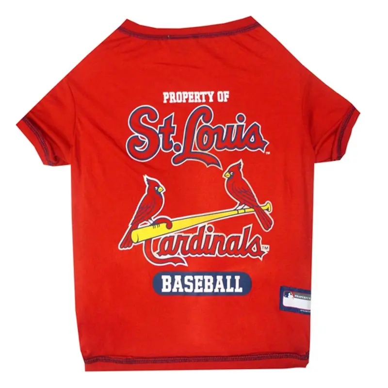 St. Louis Cardinals Dog T-Shirt - Red X-Small