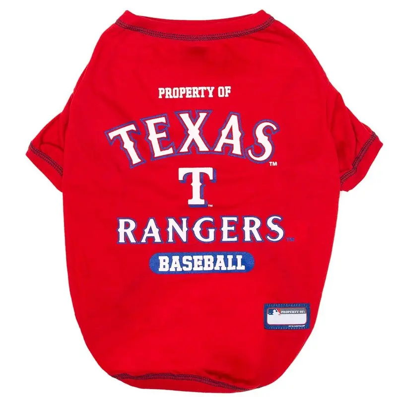 Texas Rangers Dog T-Shirt - Red Small - Out of Stock!