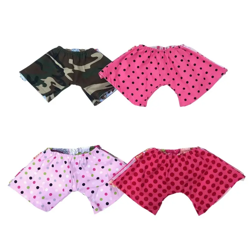 The Dog Squad Reversible Board Dog Shorts - Fuchsia Red Dot/Pink Ombre Hibiscus Small
