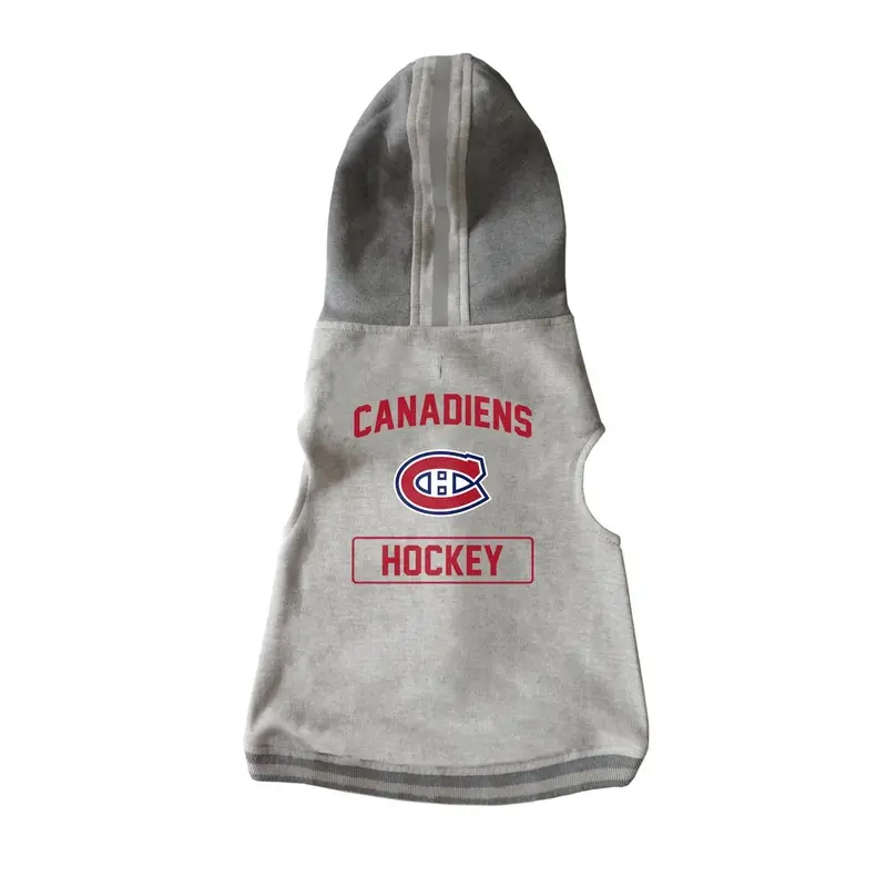Montreal Canadiens Crewneck Dog Hoodie - Gray Small