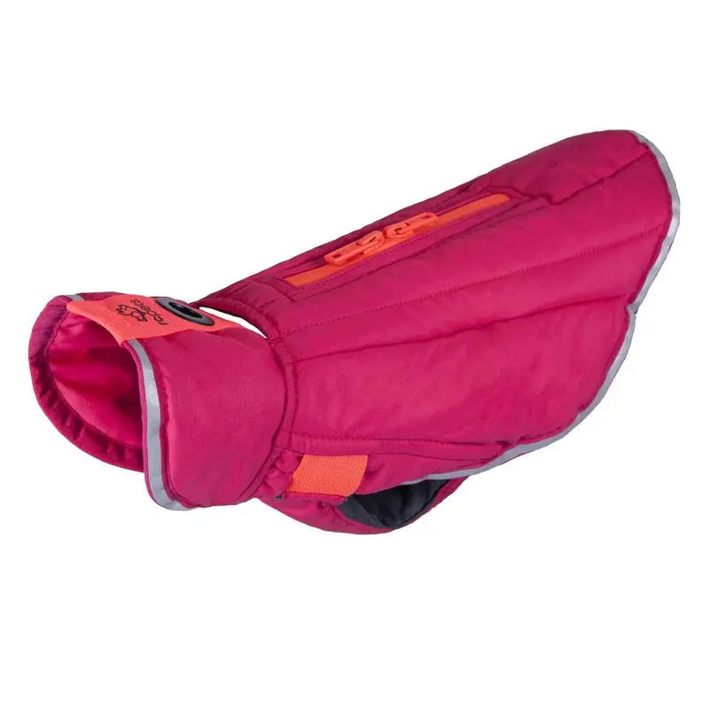 Nimbus Puffer Dog Coat - Azalea and Hot Coral Size 10