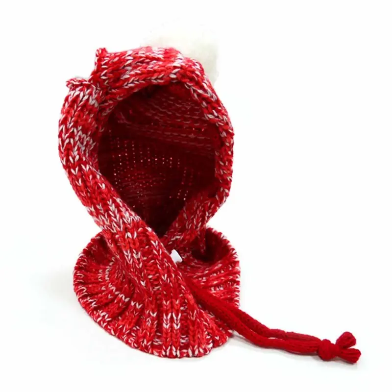 Pom Sweater Dog Hat by Dogo - Red X-Small - Out of Stock!