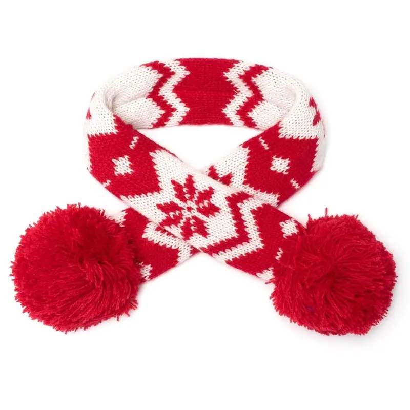Worthy Dog Fair Isle Snowflake Dog Scarf X-Small - Out of Stock!