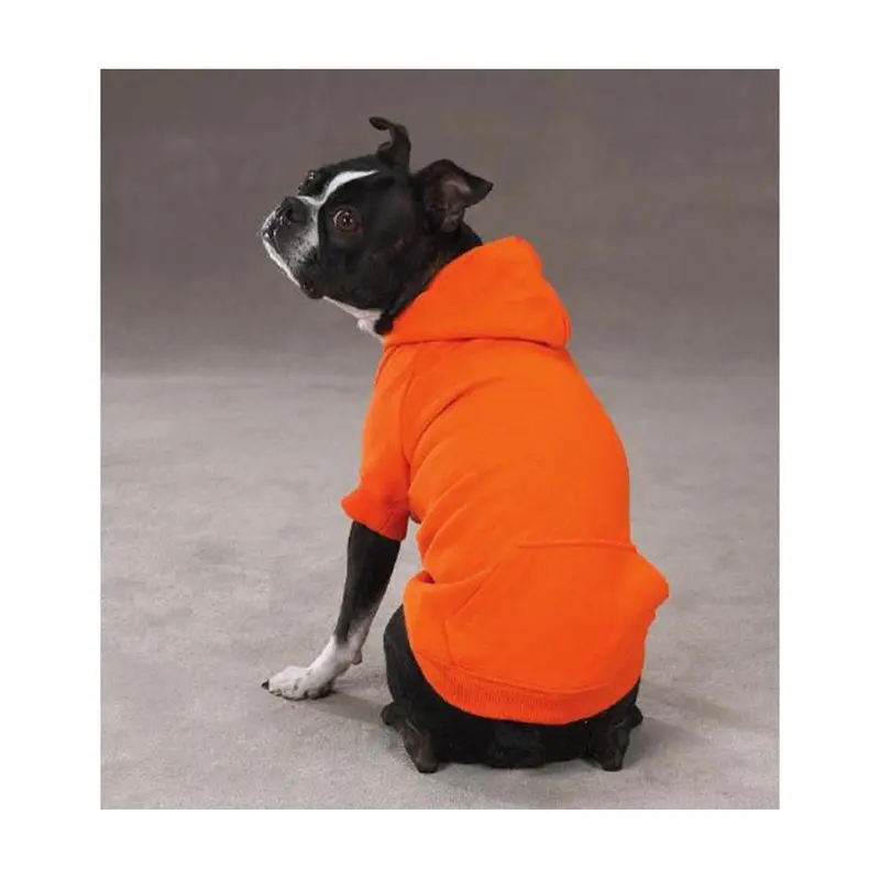 Zack & Zoey Basic Dog Hoodie - Vibrant Orange X-Small