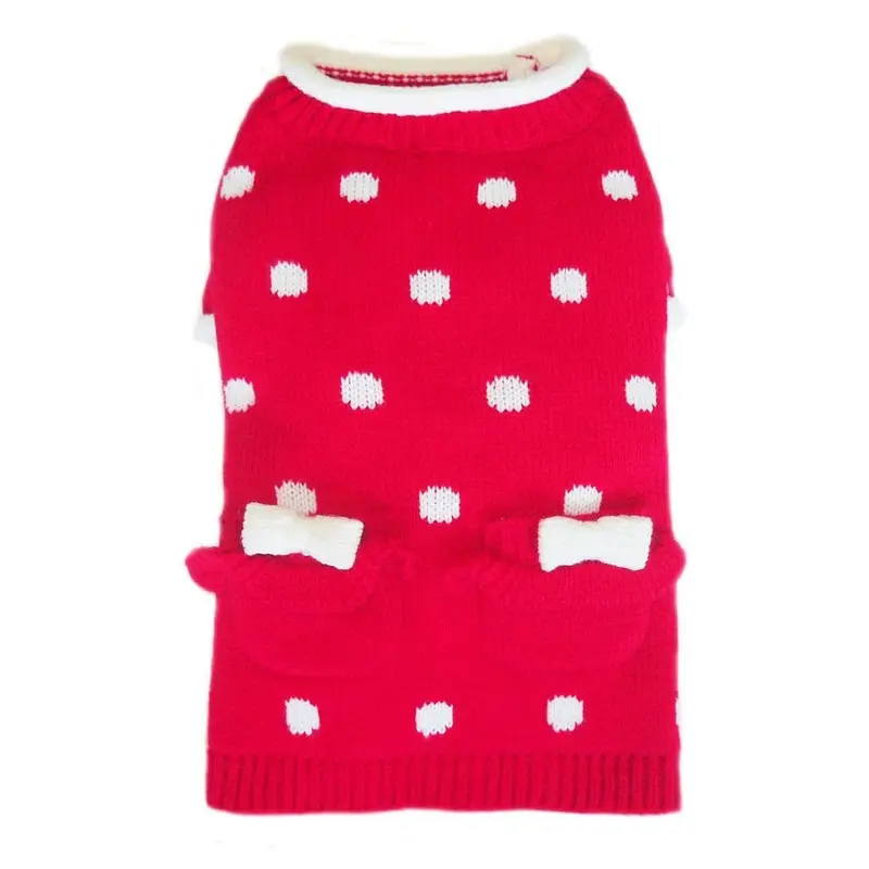 Pooch Outfitters Lala Dog Sweater - Red X-Large
