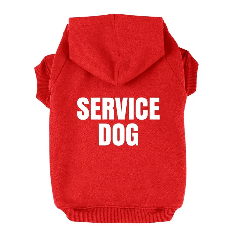 Service Dog Hoodie - Red X-Small