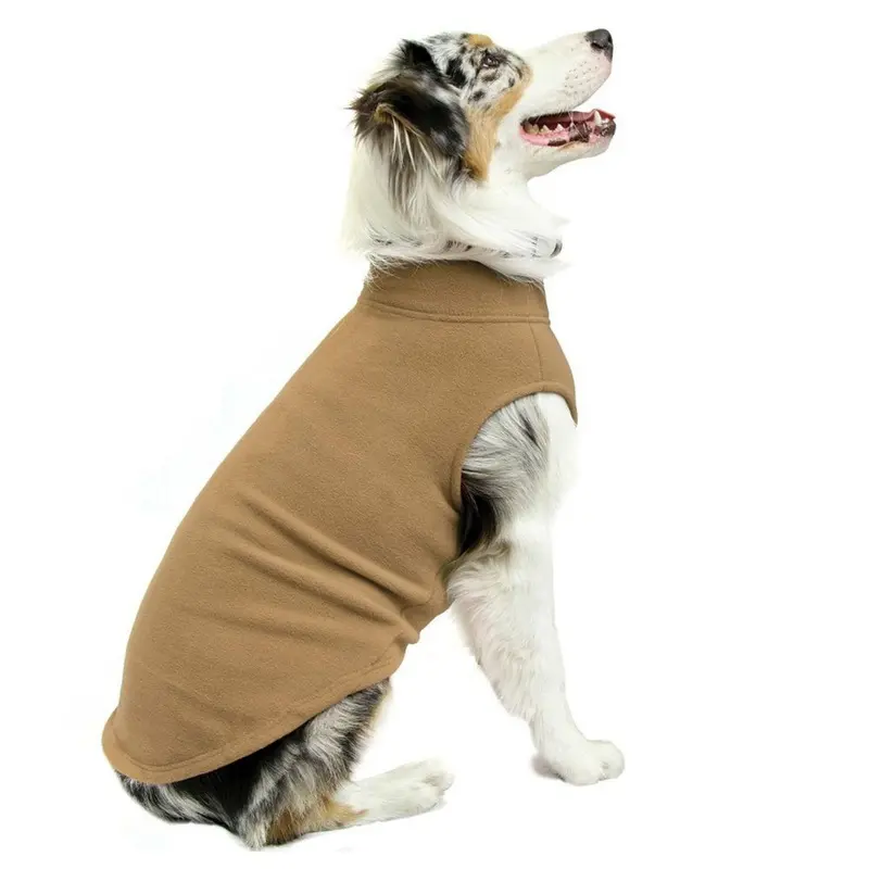 Stretch Fleece Dog Vest by Gooby - Sand X-Small
