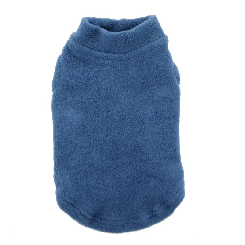 Stretch Fleece Dog Vest by Gooby - Steel Blue X-Small