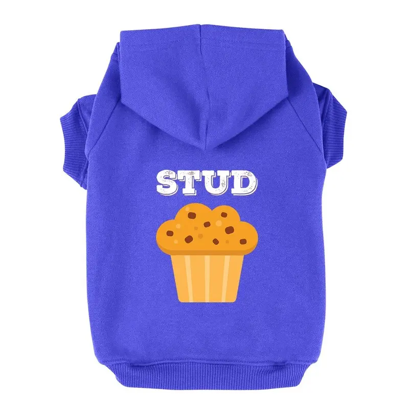 Stud Muffin Dog Hoodie - Blue X-Small