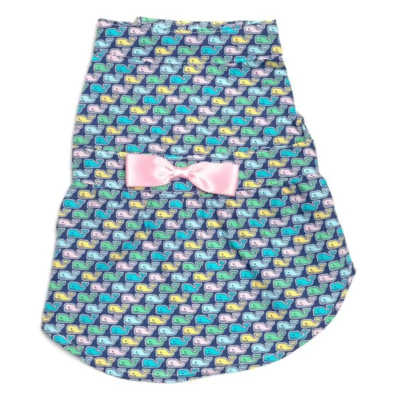 Worthy Dog Multi-Whales Dog Dress Small