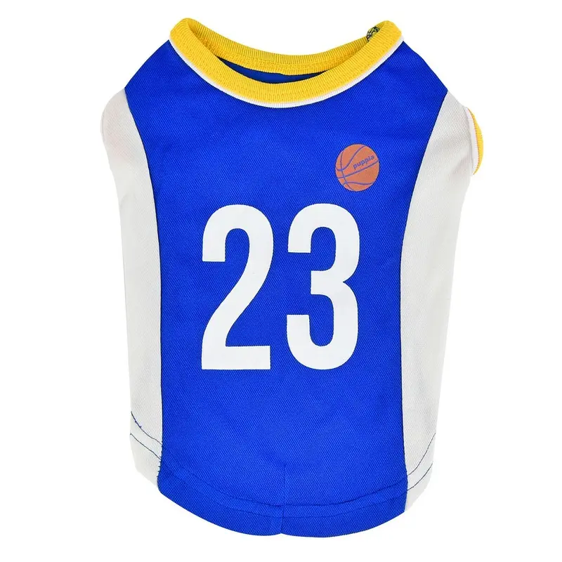 Buzzer Beater Basketball Dog Jersey by Puppia - Royal Blue Small