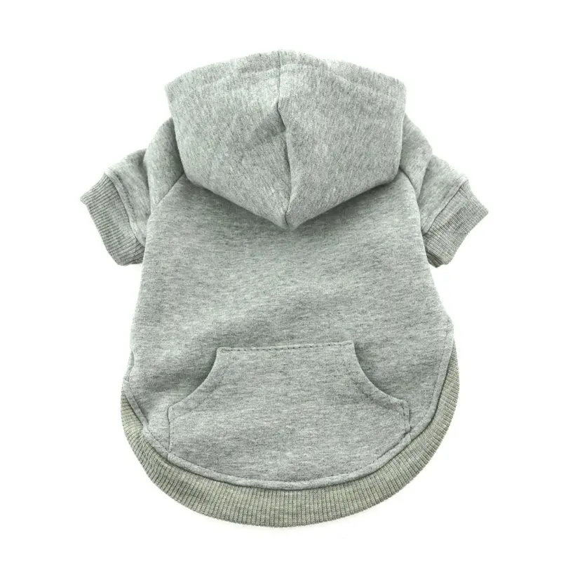 Flex-Fit Dog Hoodie by Doggie Design - Gray X-Small
