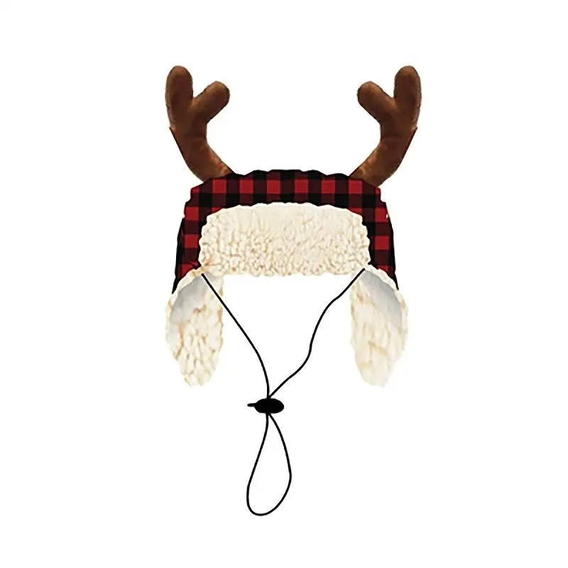 Huxley & Kent Holiday Trapper Dog Hat - Buffalo Check Small - Out of Stock!