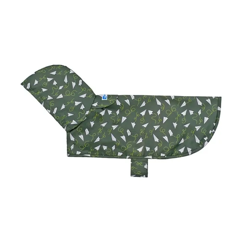 Packable Dog Rain Poncho - Paper Planes X-Small