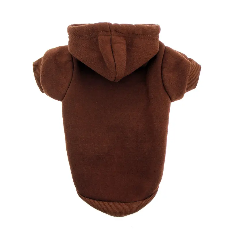 Plain Dog Hoodie - Brown X-Small