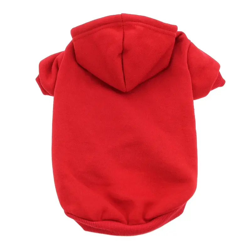 Plain Dog Hoodie - Red X-Small