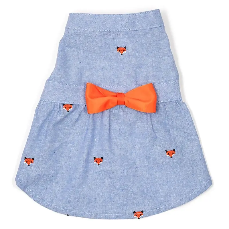 Worthy Dog Chambray Foxy Dog Dress X-Large