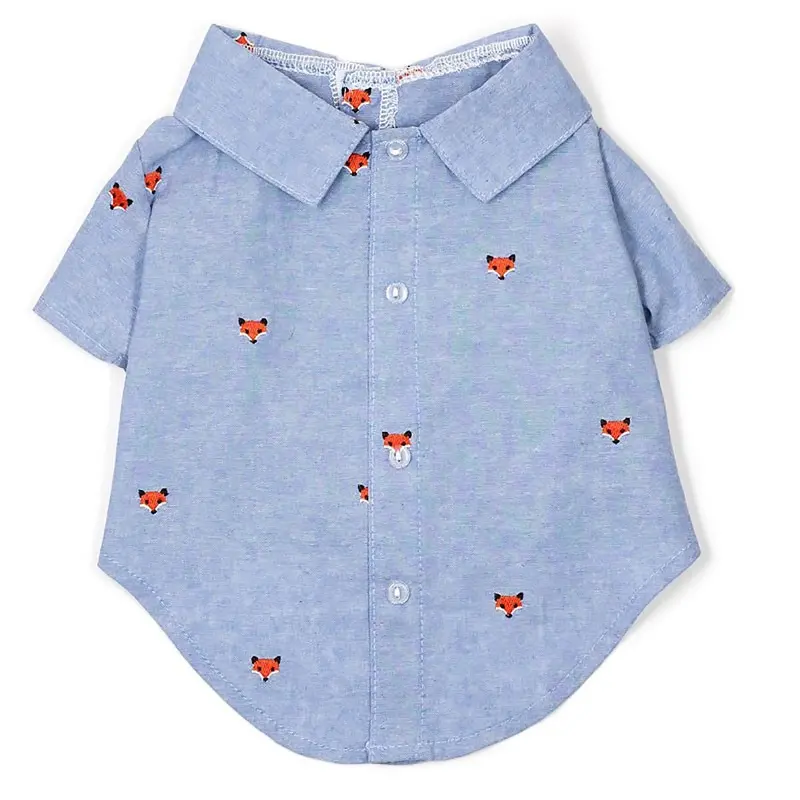Worthy Dog Chambray Foxy Dog Shirt X-Large