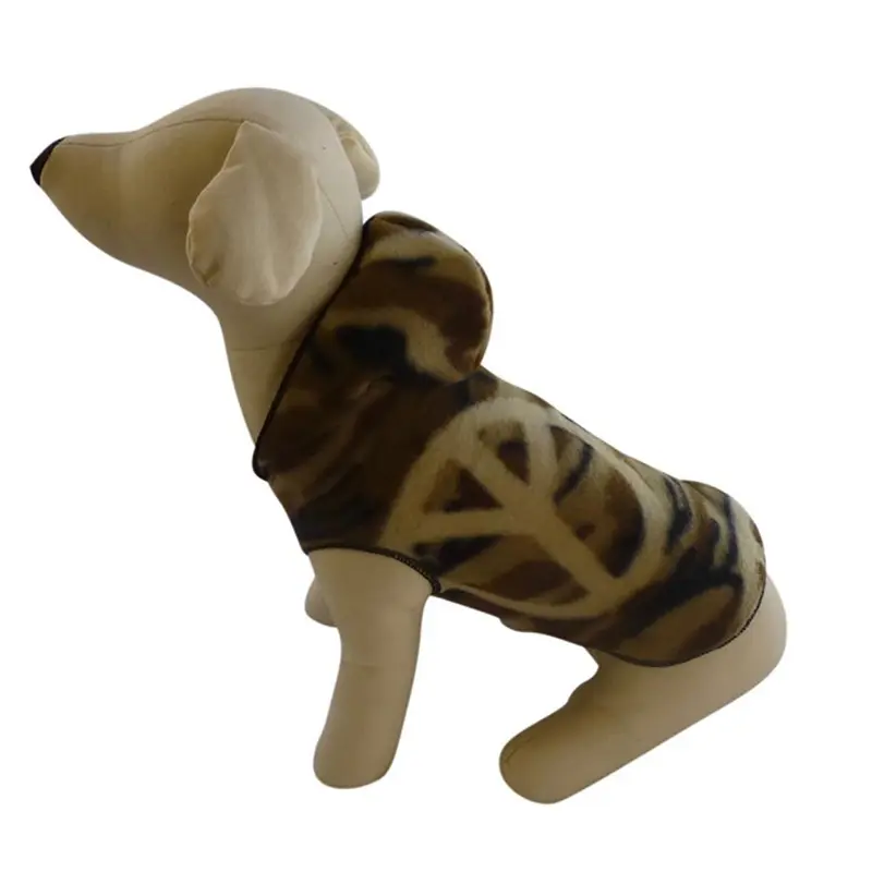 I See Spot Camouflage Peace Hooded Dog Pullover X-Small