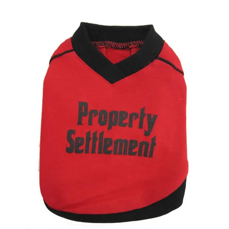 Puppe Love Property Settlement Dog T-Shirt Size 1