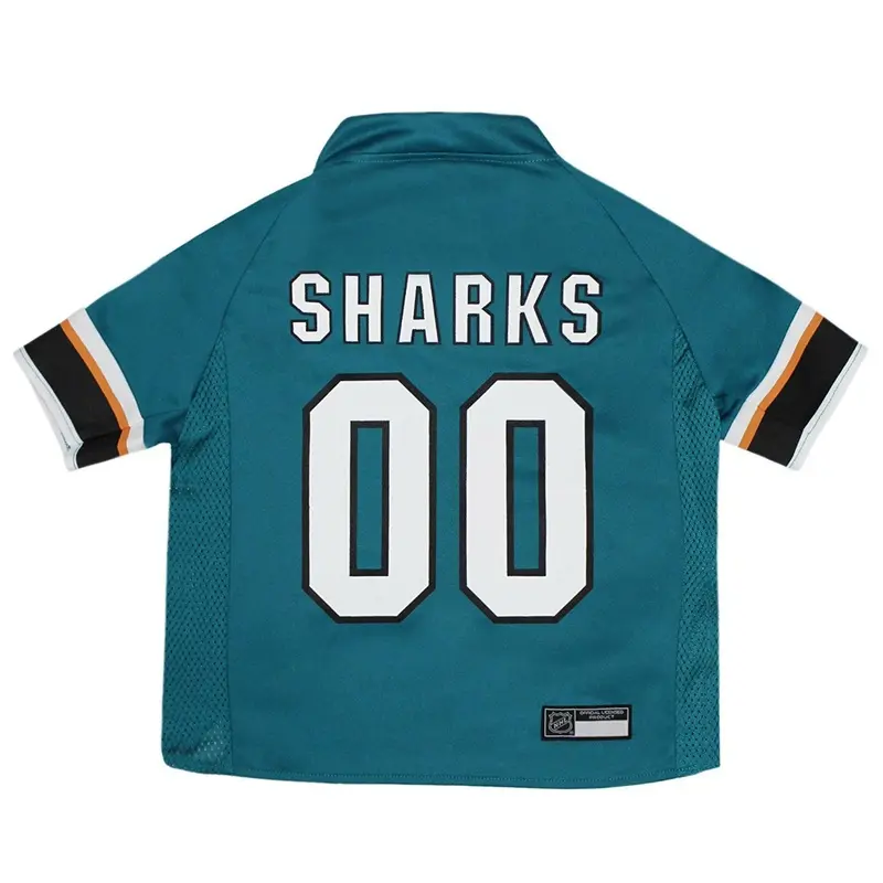 San Jose Sharks Alternate Dog Jersey Small