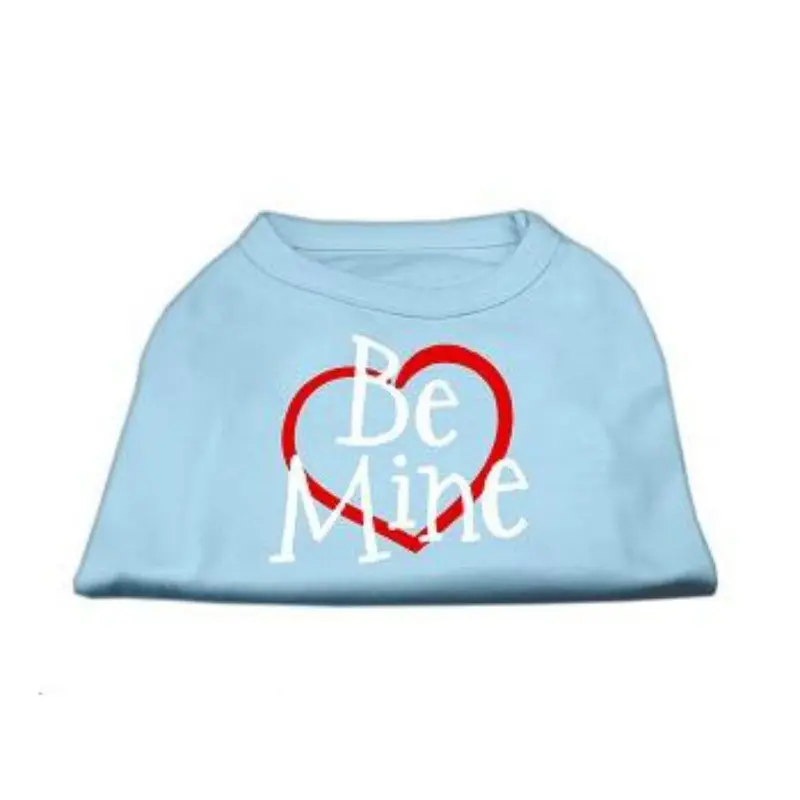 Mirage Be Mine Screen Print Dog Tank - Baby Blue X-Small