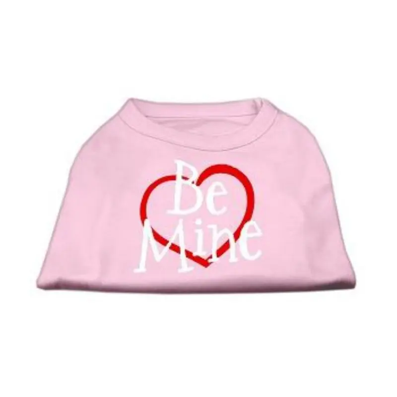 Mirage Be Mine Screen Print Dog Tank - Light Pink X-Small