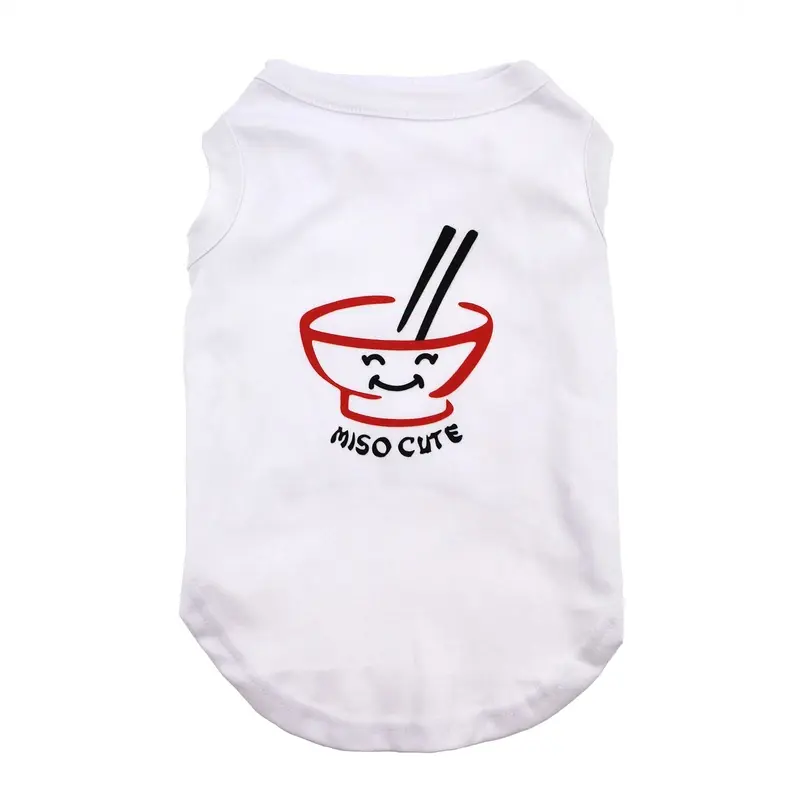 Miso Cute Dog T-Shirt - White X-Small