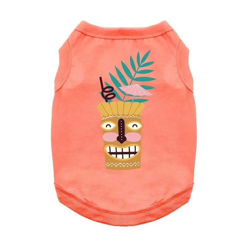 Tiki Drink Tropical Dog Shirt - Coral X-Small - Out of Stock!