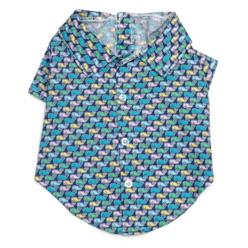 Worthy Dog Multi-Whales Dog Shirt X-Small