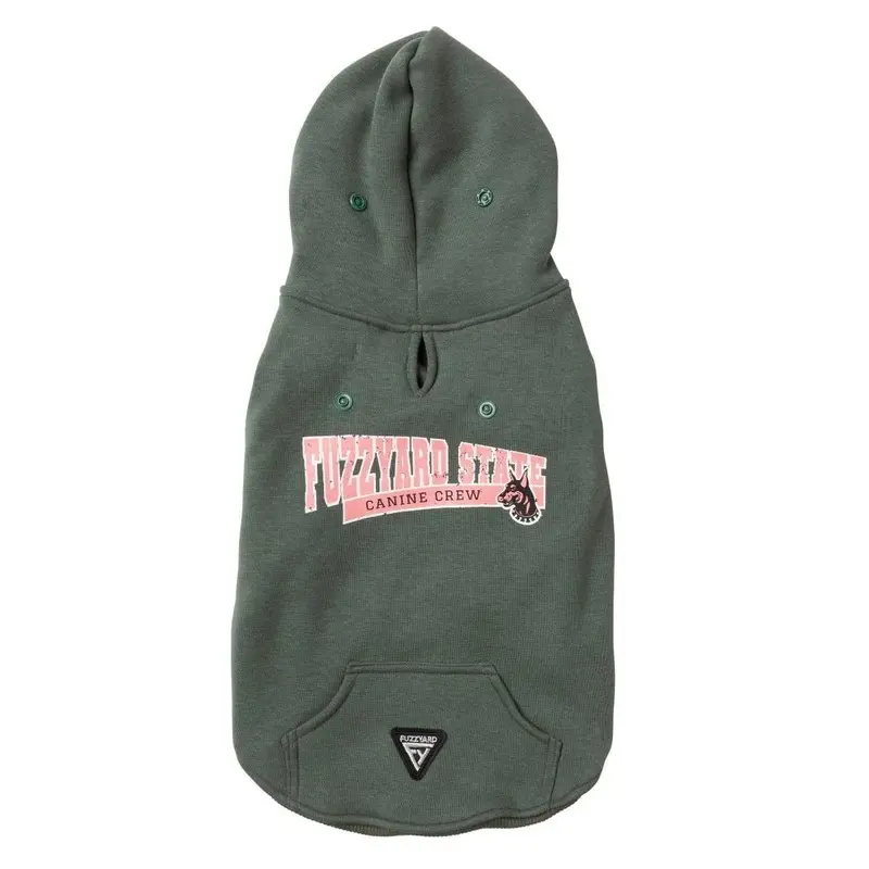 FuzzYard State Dog Hoodie - Myrtle Green Size 3