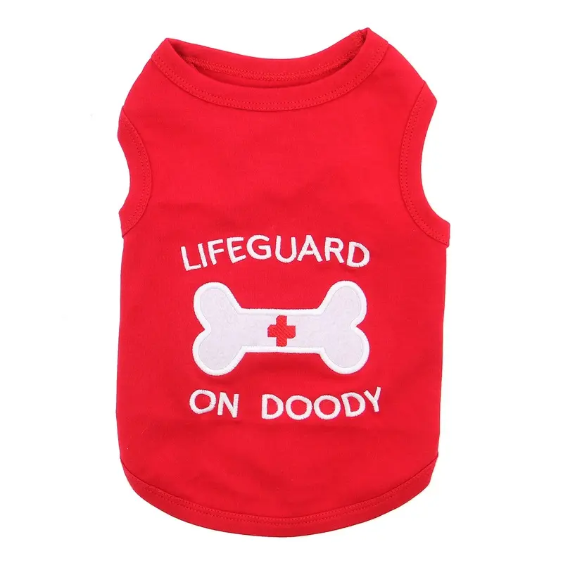 Lifeguard on Doody Dog Tank - Red XX-Small