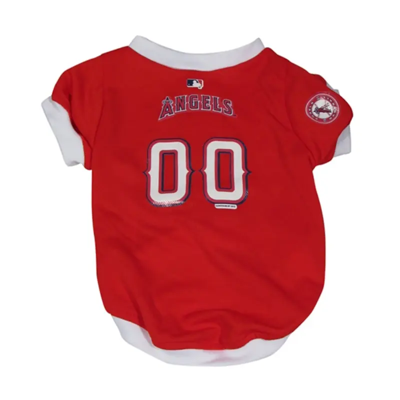 Los Angeles Angels Baseball Dog Jersey Small