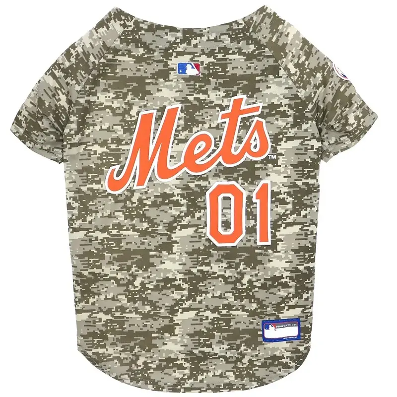 New York Mets Dog Jersey - Camo Large