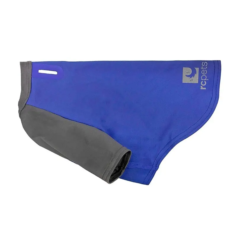 Solis UV Coverup Dog Shirt by RC Pets - Electric Blue/Charcoal XX-Small