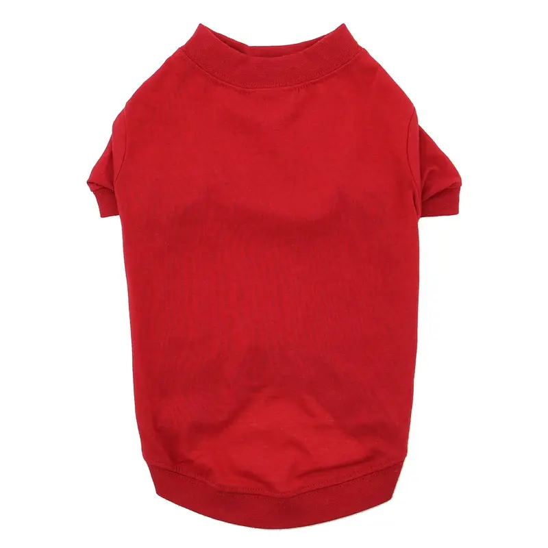 Zack & Zoey Basic Dog T-Shirt - Tomato Red X-Small