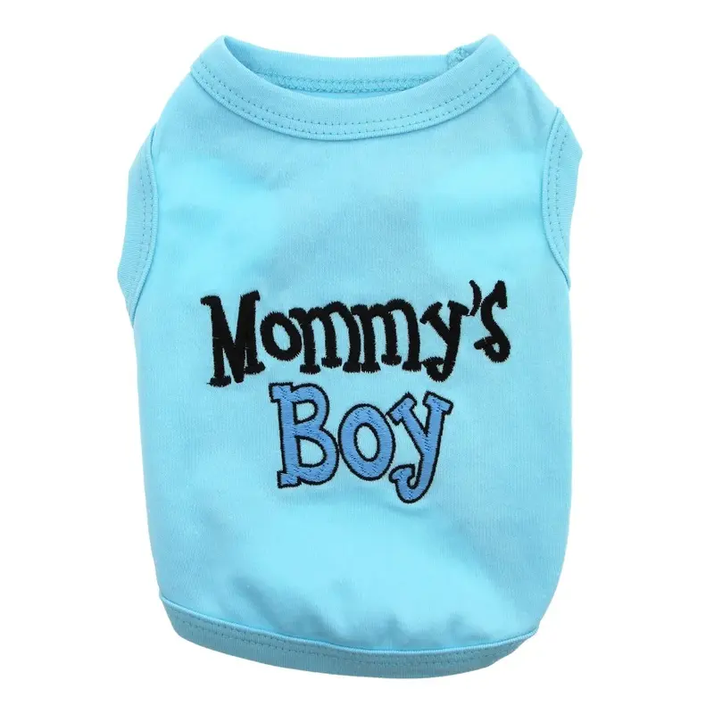 Mommy's Boy Dog Tank by Parisian Pet - Blue XX-Small