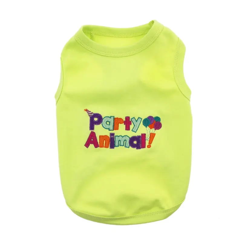 Party Animal Dog Tank by Parisian Pet - Green X-Small