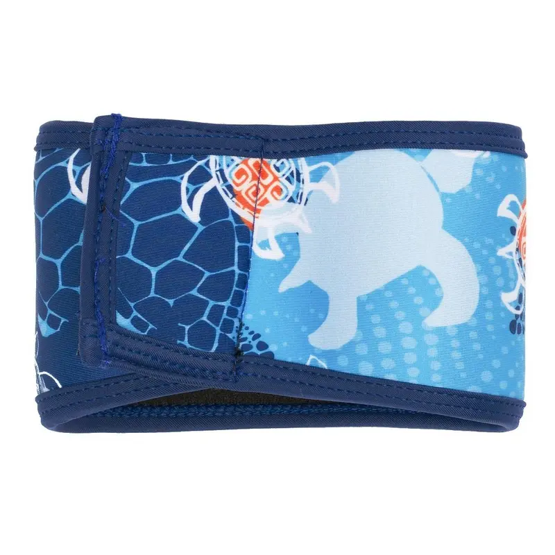 Playa Pup Dog Belly Band - Flaming Tuga Blue XX-Small