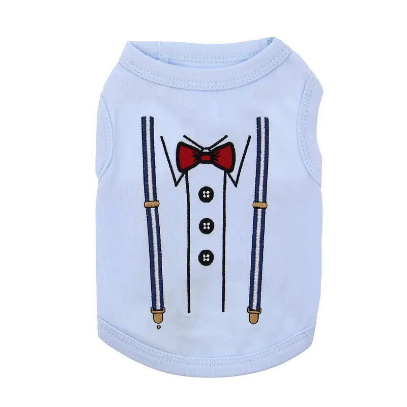 Suspenders Dog Tank by Parisian Pet - Baby Blue Small