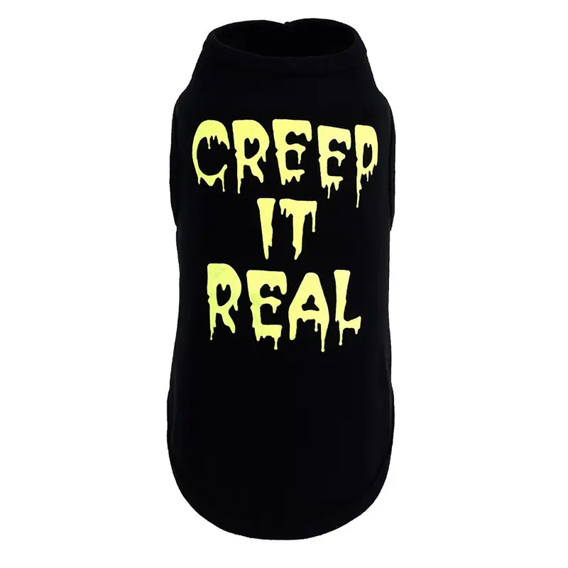 Worthy Dog Creep It Real Printed Dog Tank X-Small