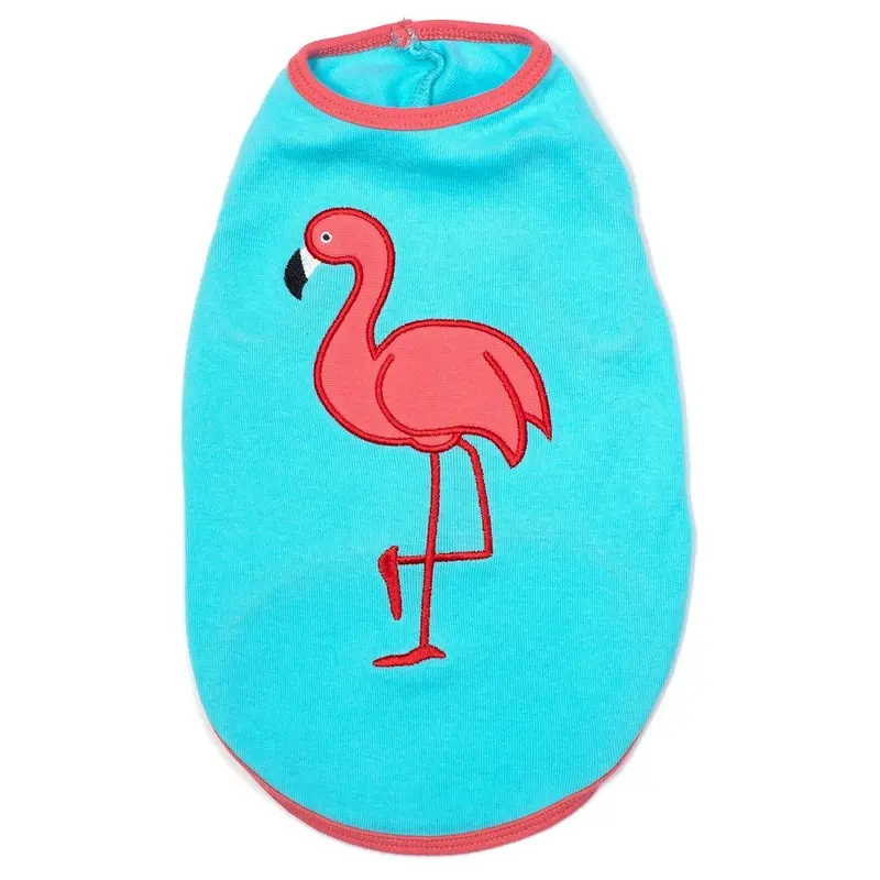 Worthy Dog Flamingo Dog T-Shirt Large