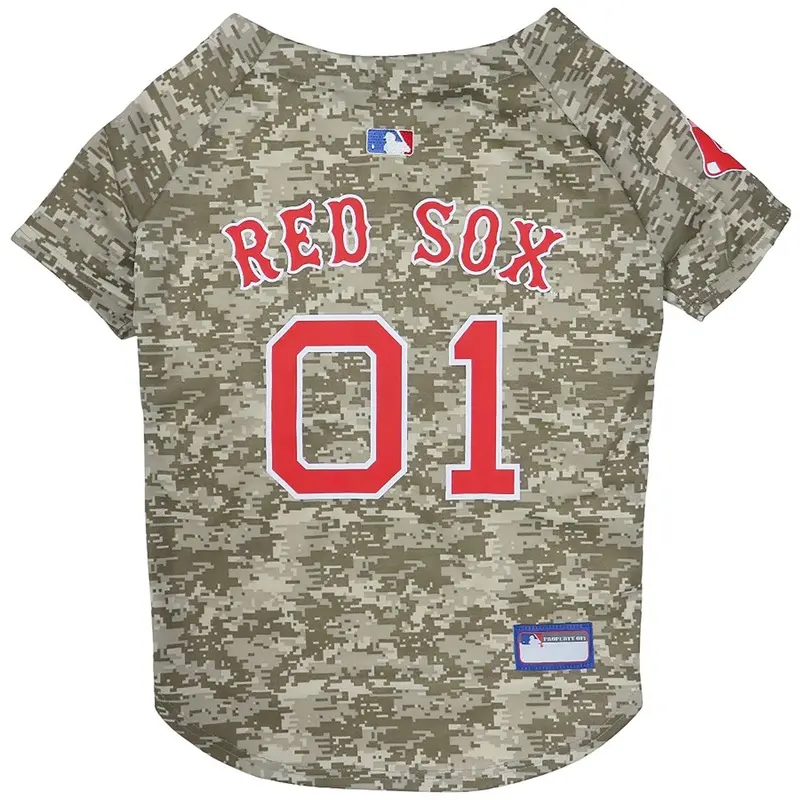 Boston Red Sox Dog Jersey - Camo Medium
