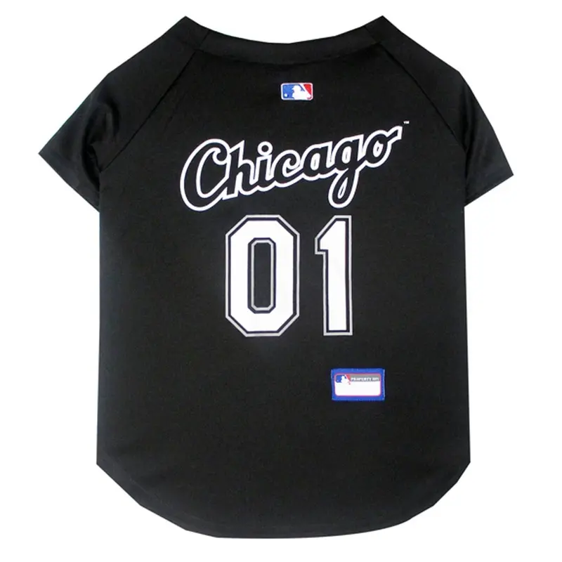 Chicago White Sox Officially Licensed Dog Jersey - Black X-Small