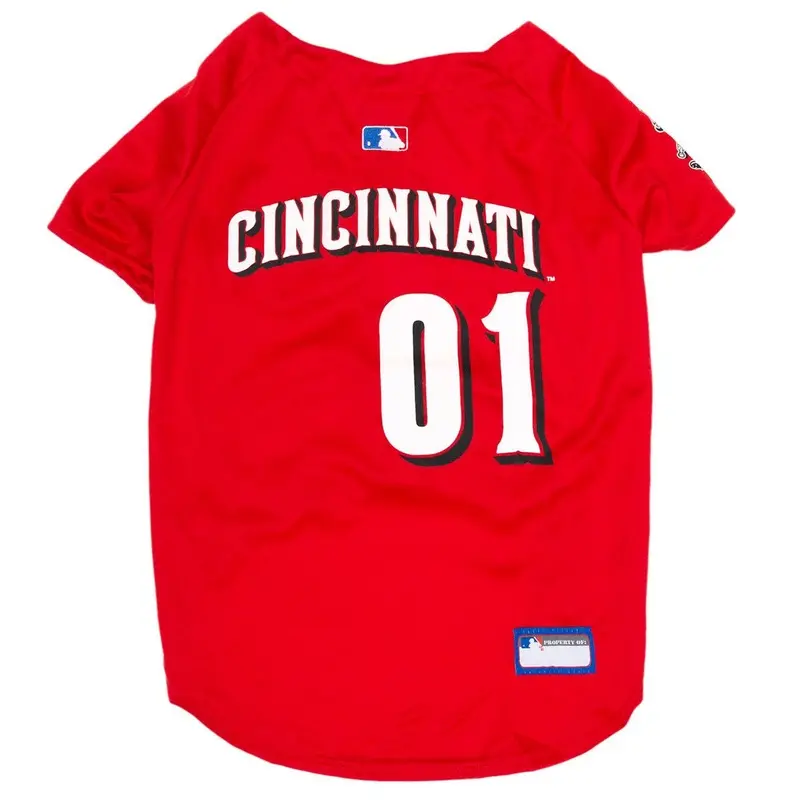Cincinnati Reds Officially Licensed Dog Jersey - Red X-Small