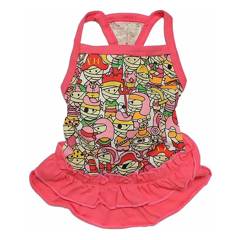 Dobaz Artsy Dog Dress - Pink Large