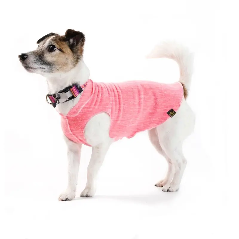 Gold Paw Sun Shield Dog Shirt - Coral Size 2