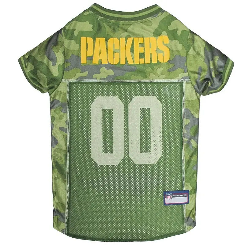 Green Bay Packers Dog Jersey - Camo X-Small