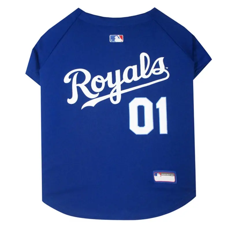 Kansas City Royals Officially Licensed Dog Jersey - Blue Large